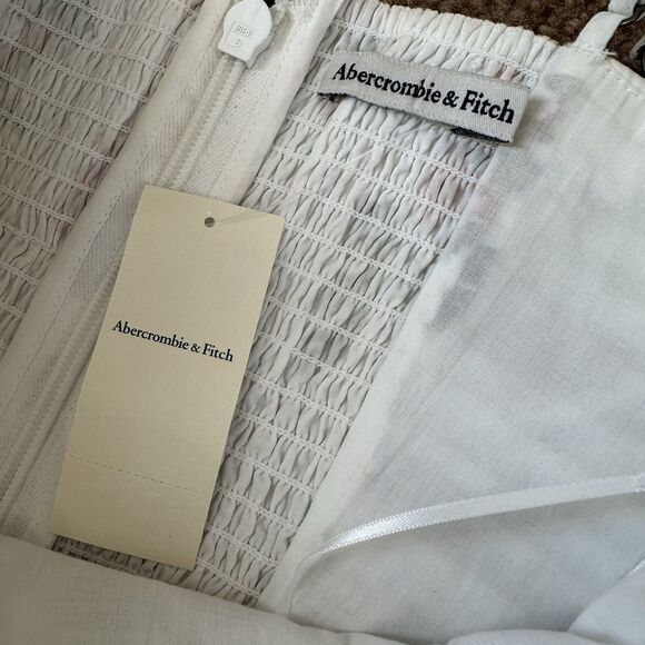 NEW Abercrombie & Fitch Women’s Emerson Poplin Midi Dress in Strawberry Print XS - Picture 12 of 16